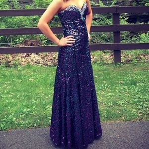 Sequins prom dress